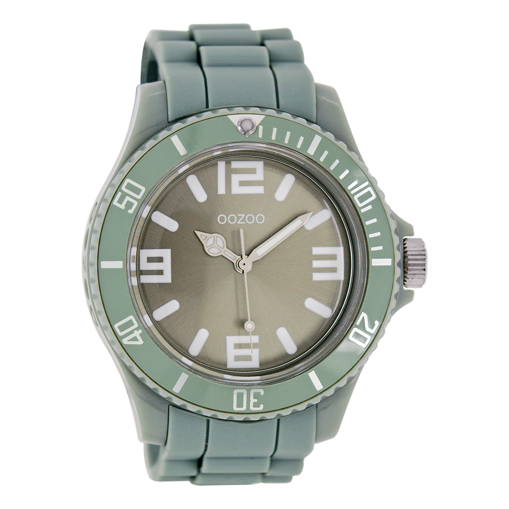 Grey OOZOO watch with grey rubber strap - C4275